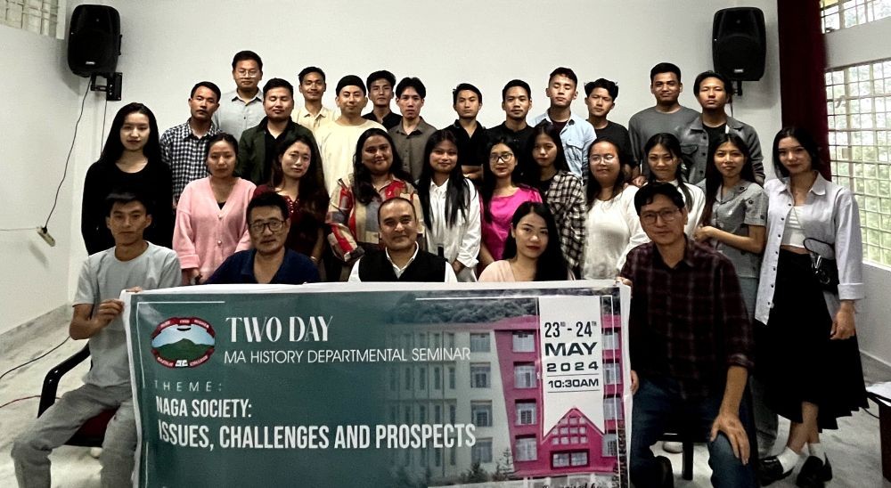 Attendees of a two-day seminar on “Naga Society: Issues, Challenges, and Prospects” held at Sazolie College, Jotsoma from May 23-25.